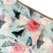 Wrapables Large Foldable Tote Nylon Reusable Grocery Bags, Rose and Butterfly